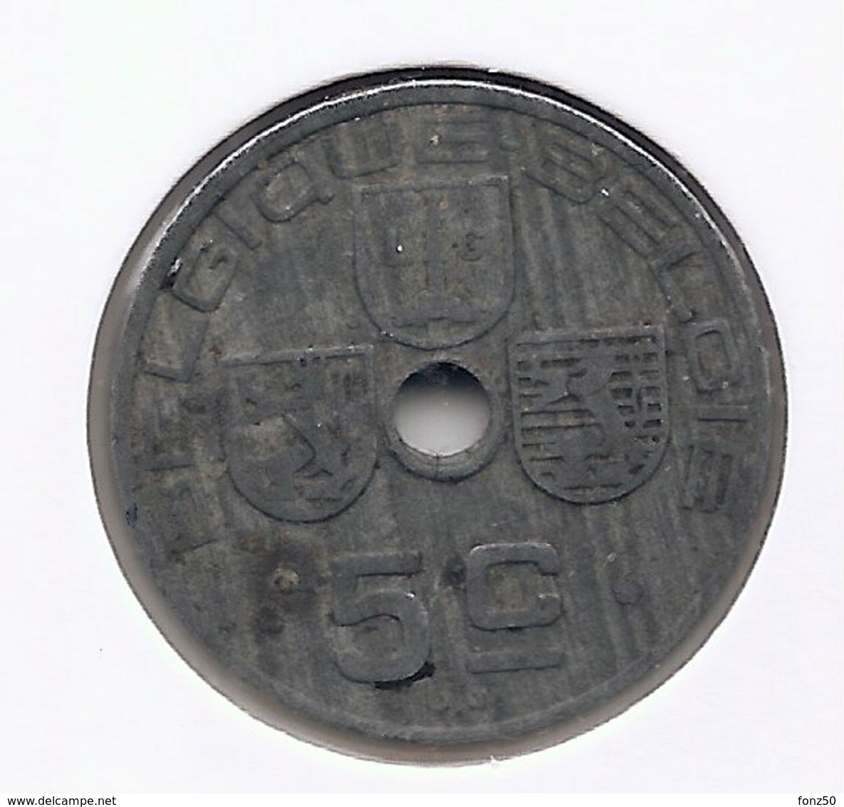 LEOPOLD III * 5 Cent 1943 Frans/vlaams * Prachtig * Nr 5229 - 5 Centesimi