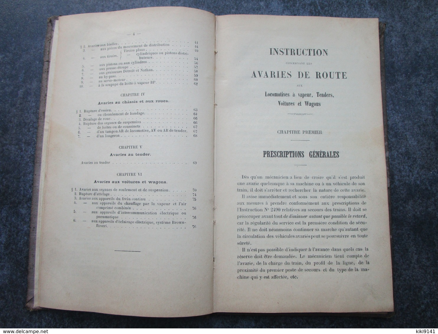 Cie Des Chemins De Fer De Paris à Orléans - Avaries De Route Aux Locomotives à Vapeur, Tenders, Etc...(78 Pages) - Ferrovie