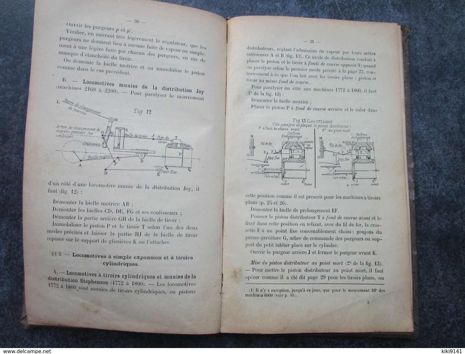 Cie des Chemins de Fer de Paris à Orléans - Avaries de Route aux Locomotives à vapeur, Tenders, etc...(78 pages)