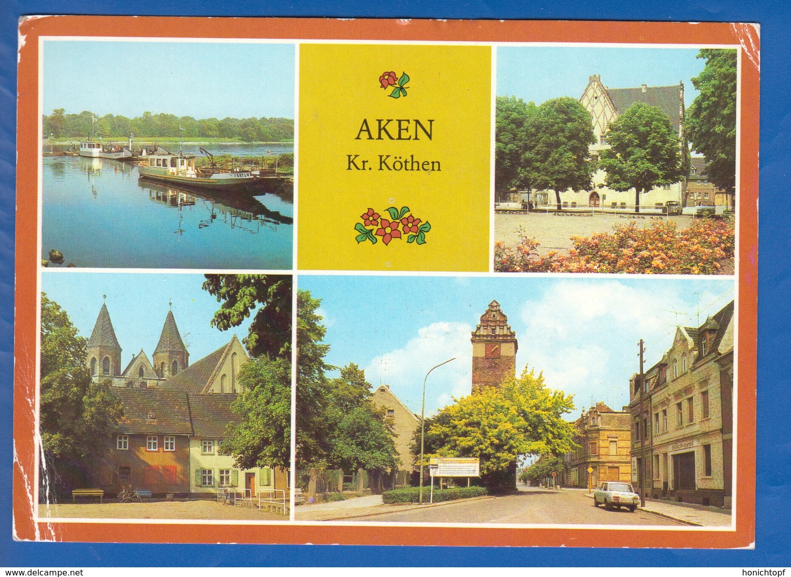 Deutschland; Aken Elbe; Multibildkarte - Aken