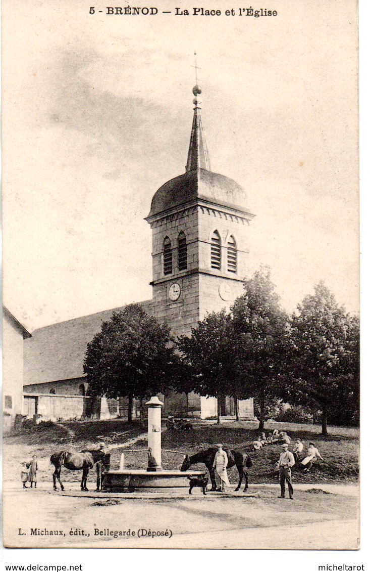 Ain : Brénod : La Place De L'Eglise - Non Classés