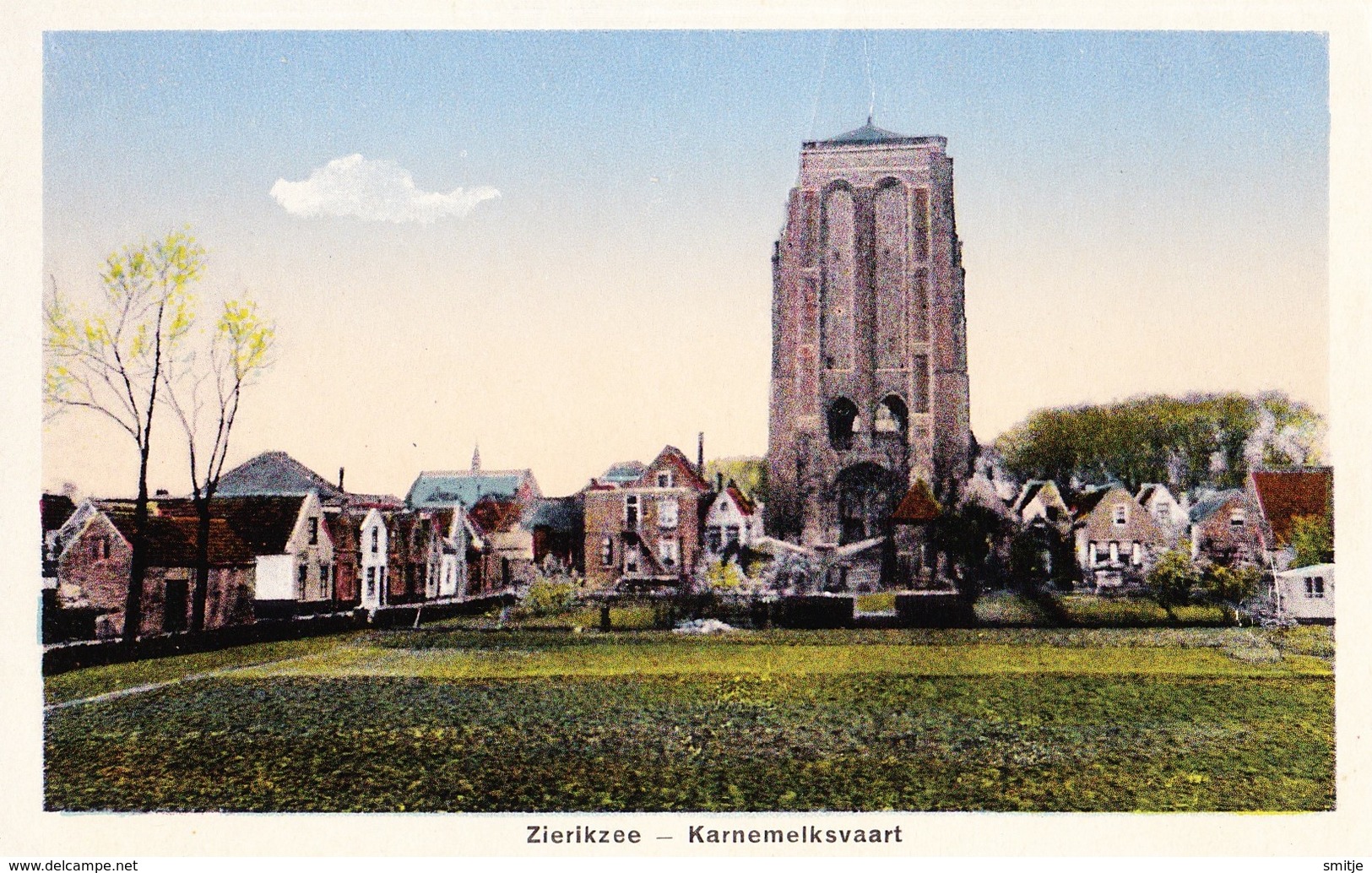 ZIERIKZEE JAREN '10-'20 KARNEMELKSVAART PANORAMA ST. LIEVENS-MONSTERTOREN - Zierikzee