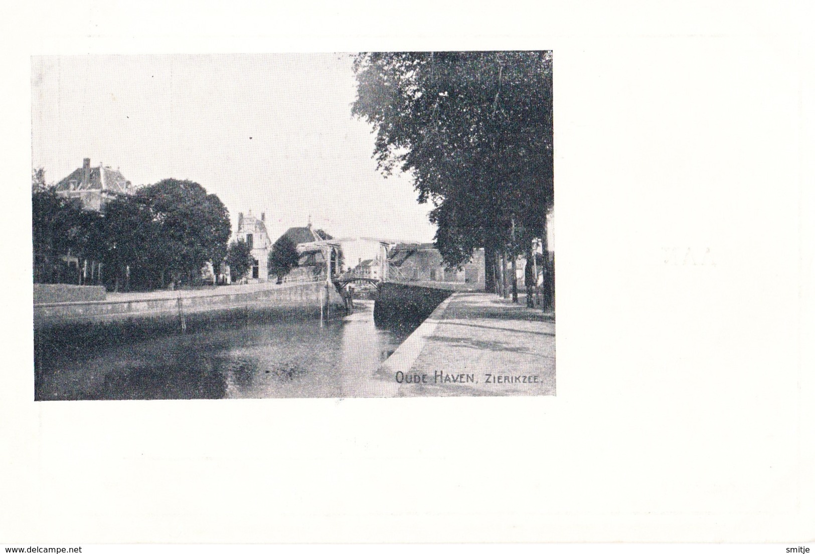 ZIERIKZEE BEGIN 1900 OUDE HAVEN MET OPHAALBRUG - Zierikzee