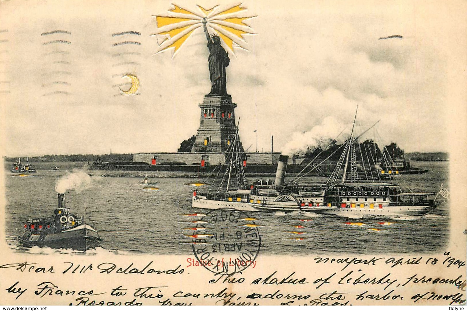 Statue Of Liberty - New York - United States - Cpa à Système 1904 - Autres & Non Classés