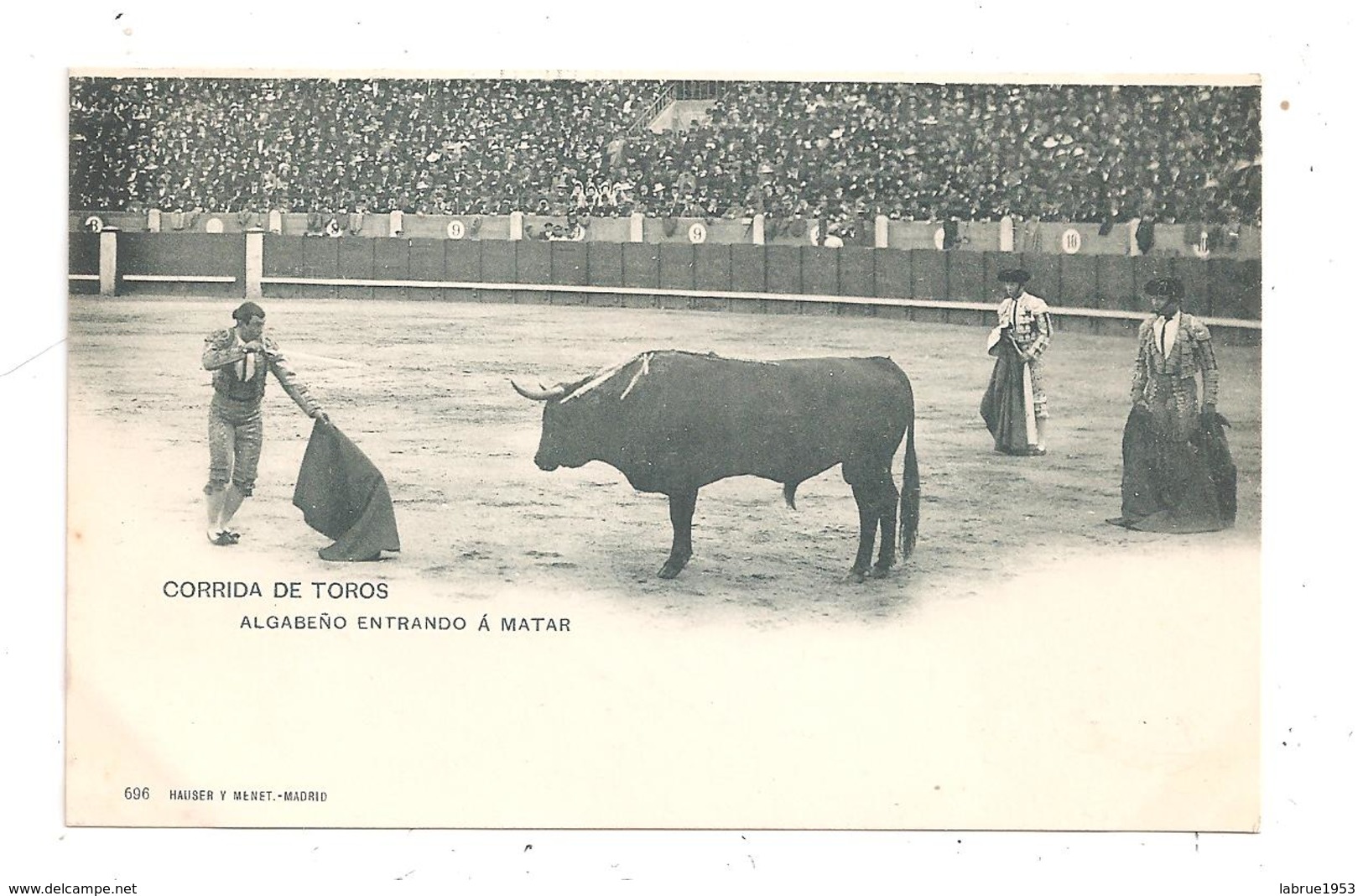 Madrid-Corrida De Toros-Algabeno Entrando A Matar-(C.9638) - Madrid