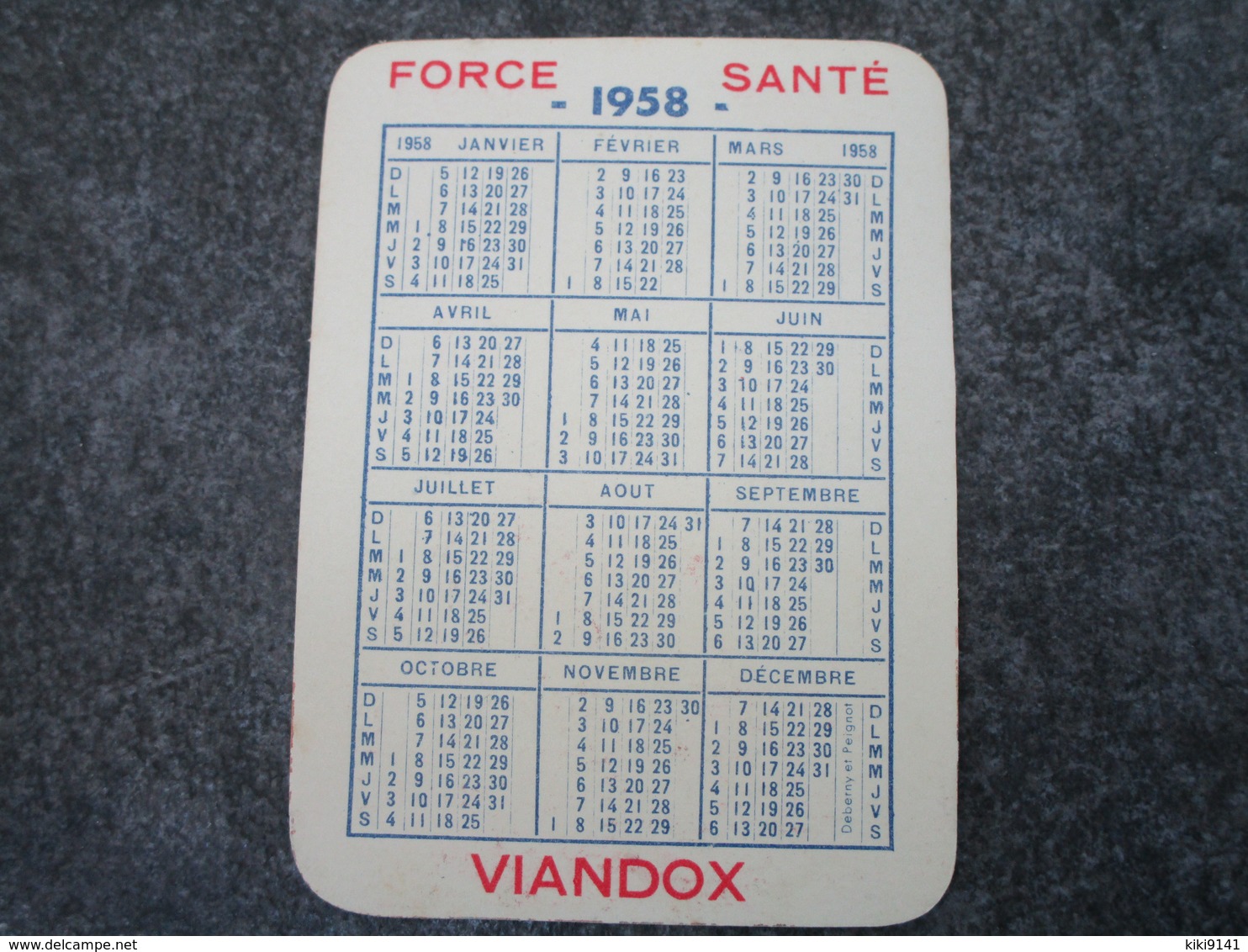 VIANDOX - Force-Santé - Année 1958 - Petit Format : 1941-60