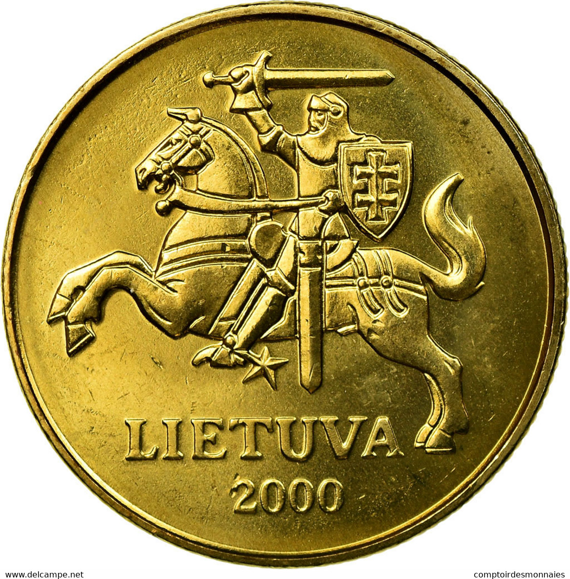 Monnaie, Lithuania, 50 Centu, 2000, SUP, Nickel-brass, KM:108 - Litauen