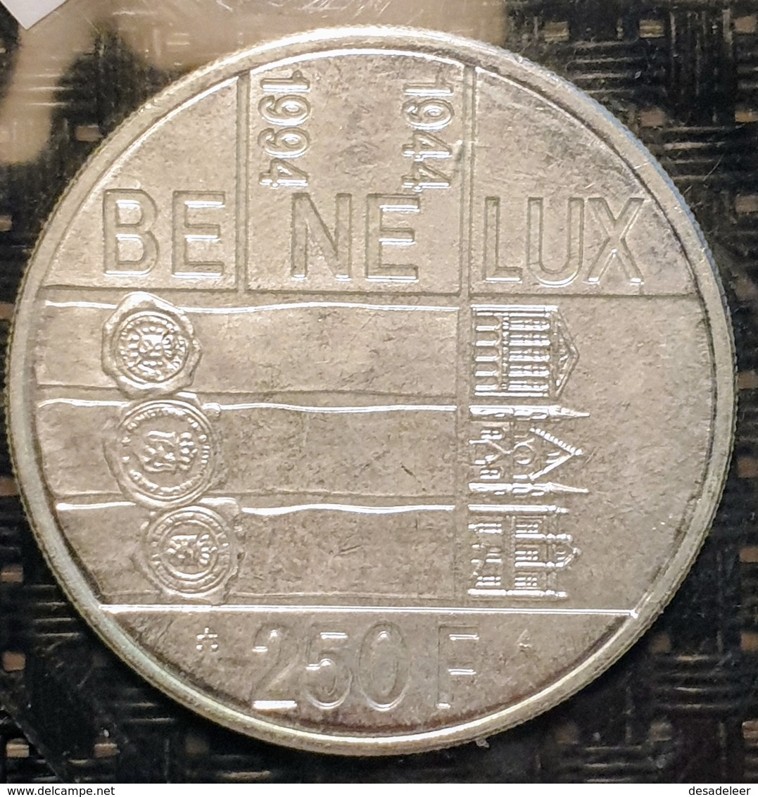 Belgium 250 Francs 1994 "50 Years Of The Benelux" - 250 Francs