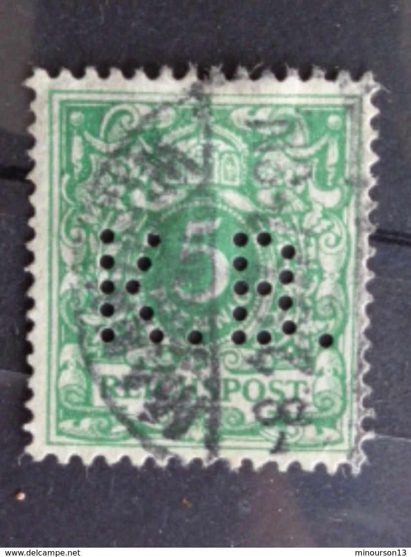 1889 MICH. N° 46 PERFORE K. B. - Gebraucht