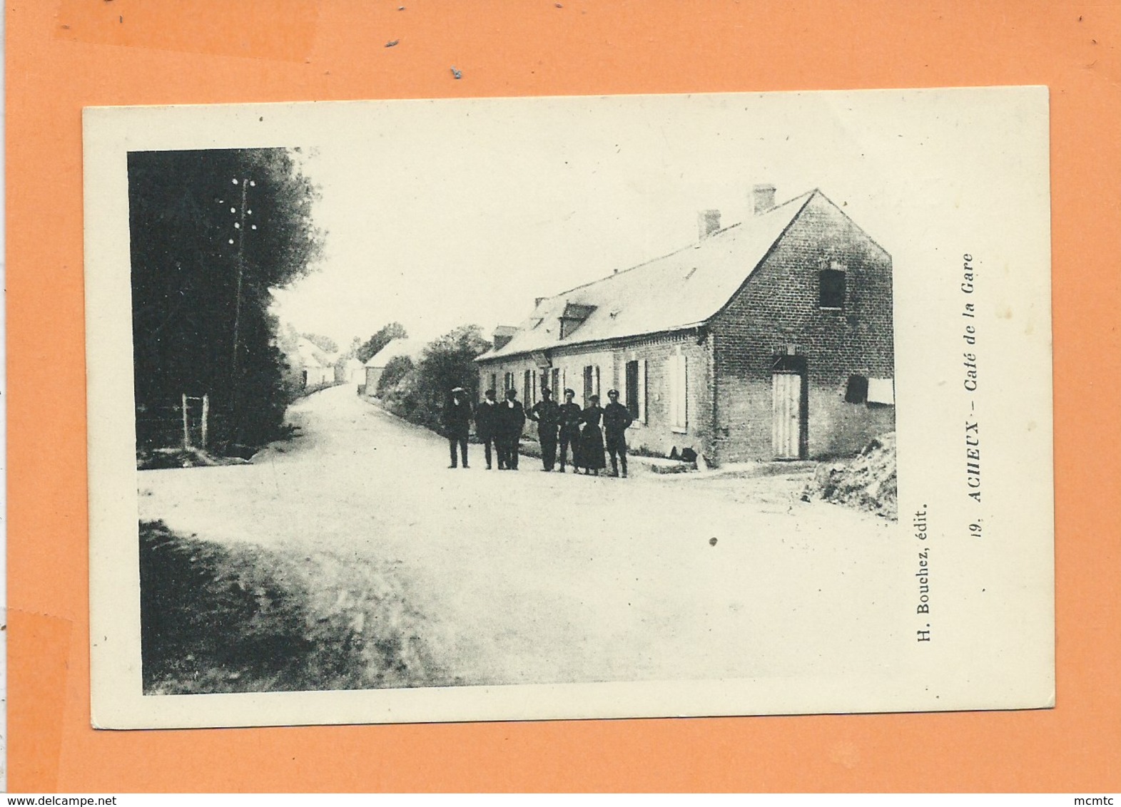 CPA - Acheux  -  Café De La Gare - Acheux En Amienois