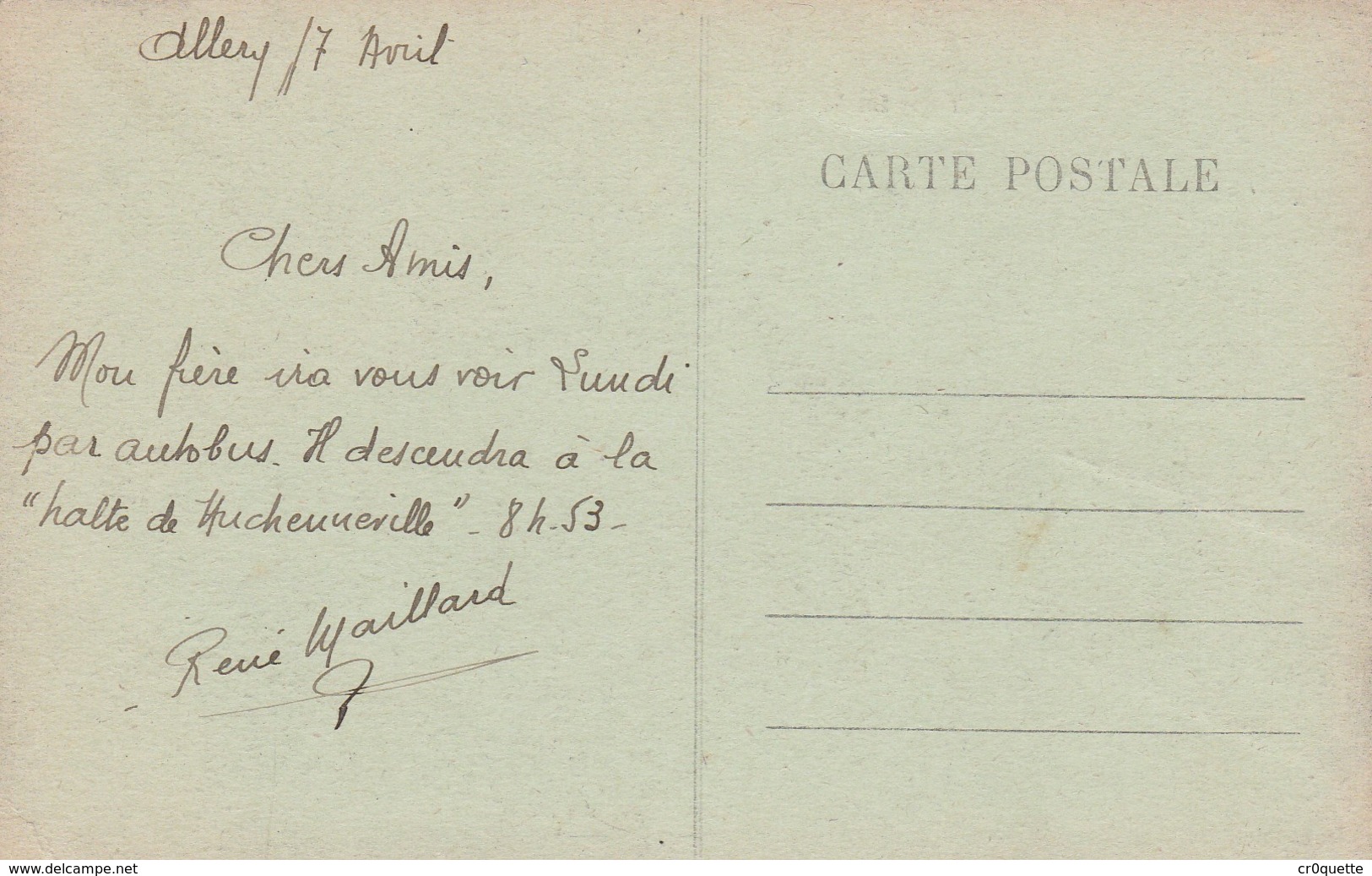 80270 ALLERY - LA MAIRIE Vers 1910 - Other & Unclassified
