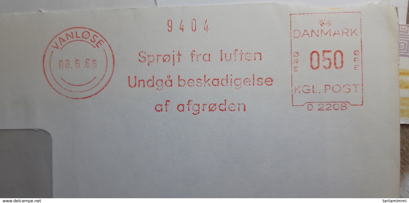 EMA METER FREISTEMPEL DANMARK Vanløse 1965 Sprøit Fra Luften - Macchine Per Obliterare (EMA)