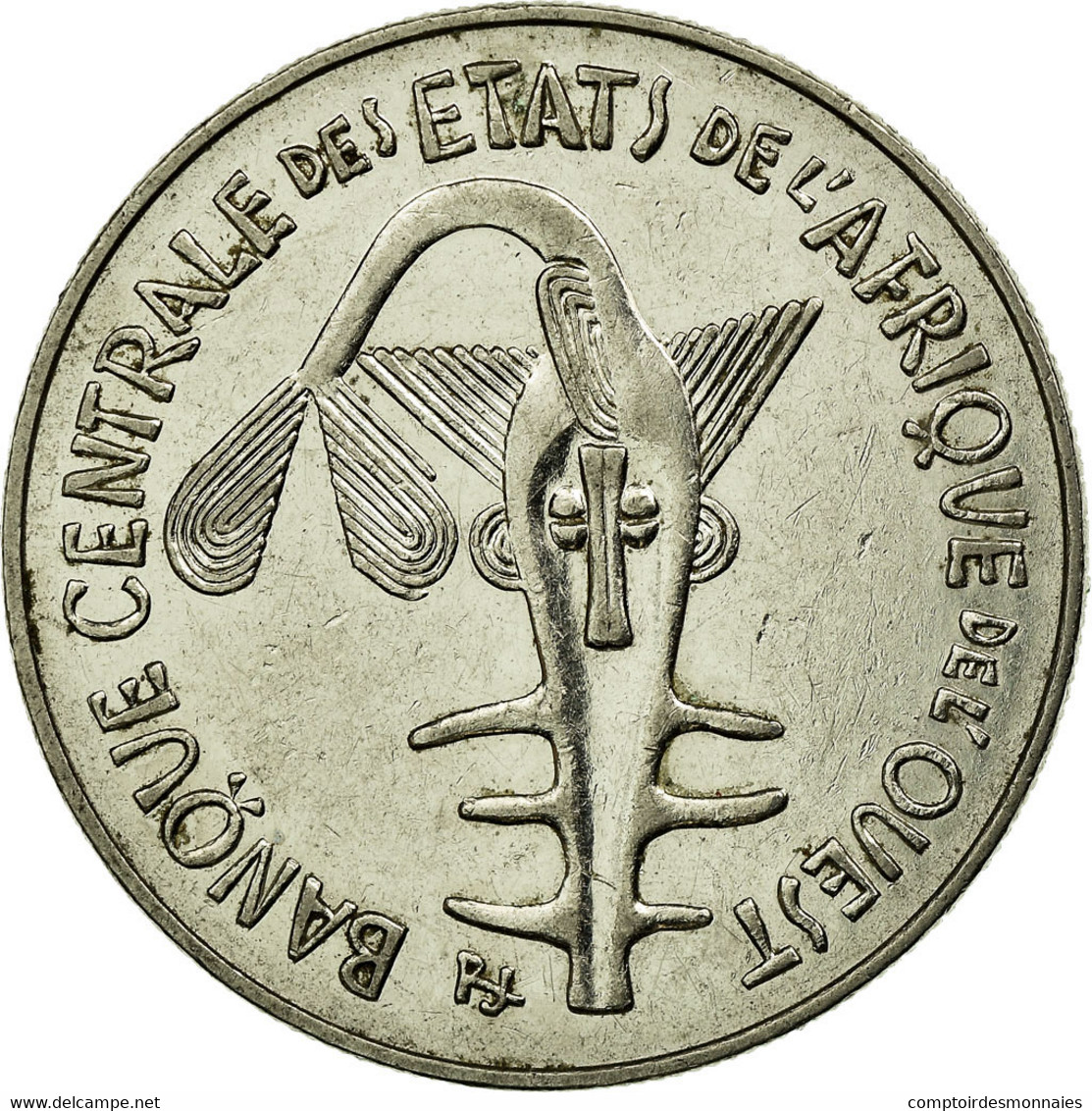 Monnaie, West African States, 100 Francs, 1990, TTB, Nickel, KM:4 - Côte-d'Ivoire