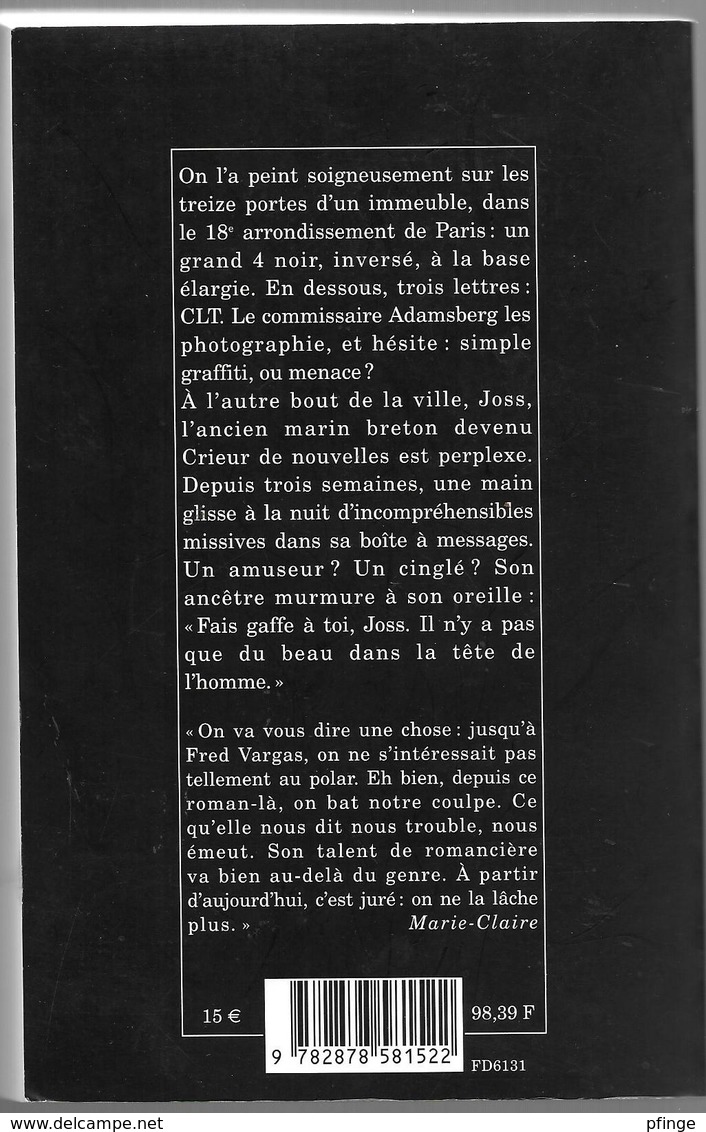 Pars Vite Et Reviens Tard Par Fred Vargas - Autres & Non Classés