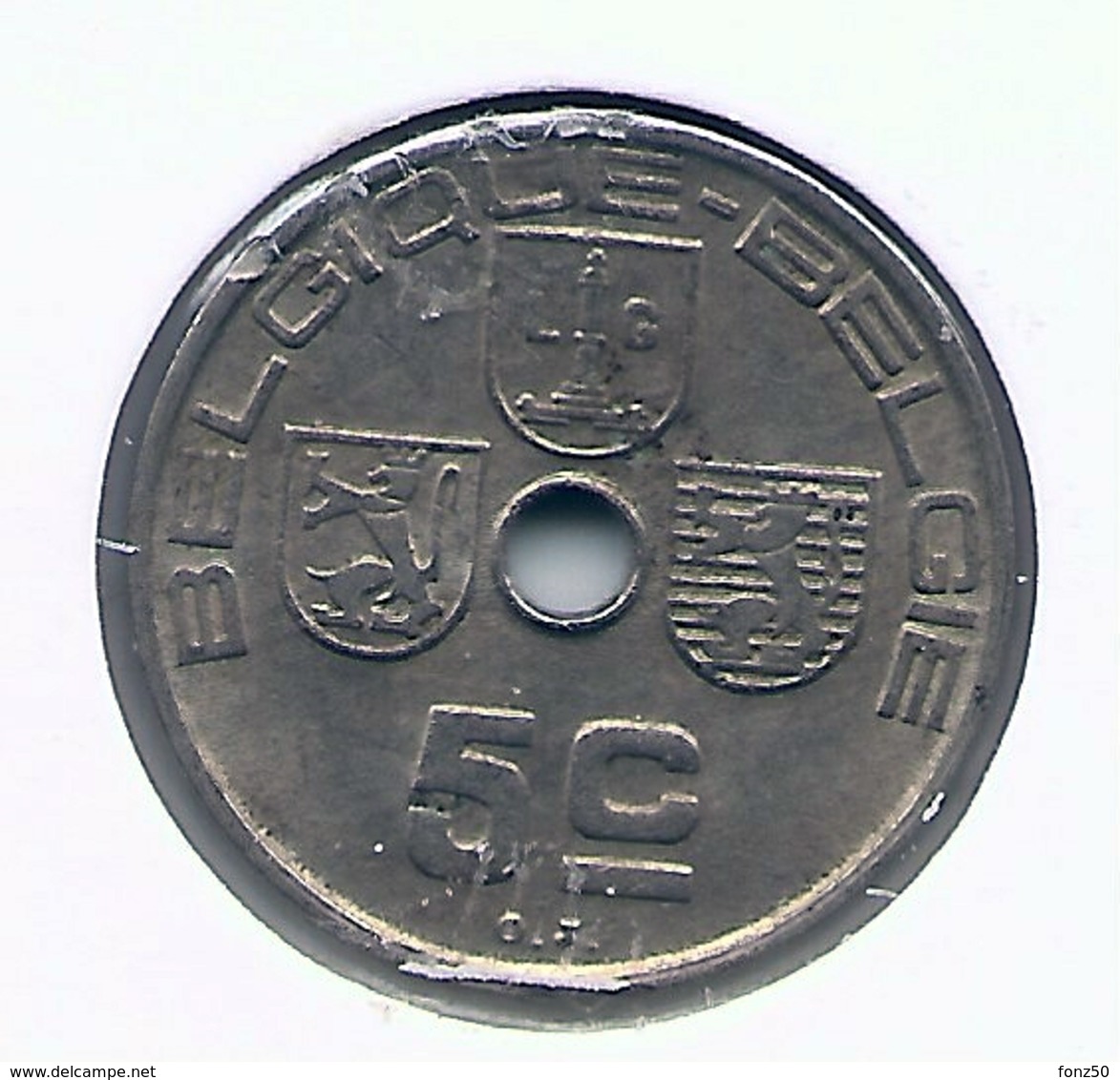 LEOPOLD III * 5 Cent 1938 Frans/vlaams * Nr 5240 - 5 Centesimi