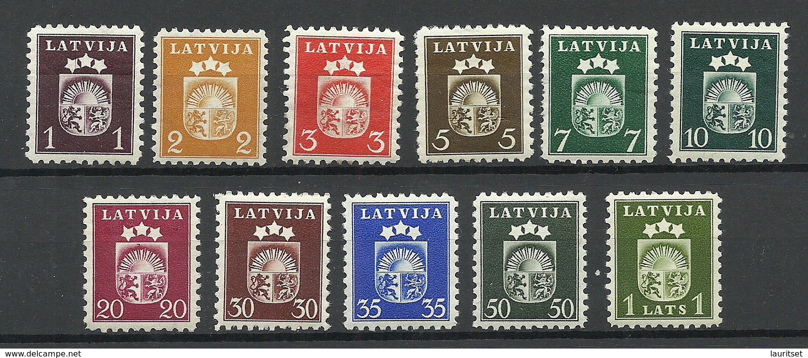 LETTLAND Latvia 1940 Michel 281 - 291 MNH/MH - Lettonie