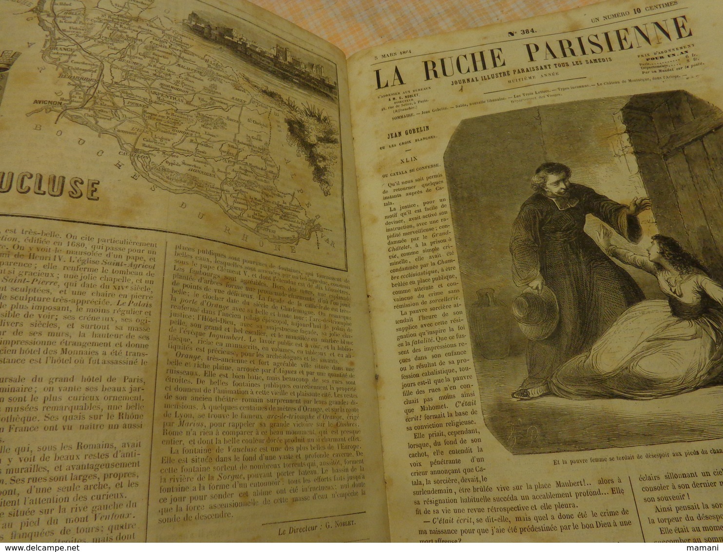 revue la ruche parisienne reliee du 02/01/1864 n°375 au 15/10/1864 n°416