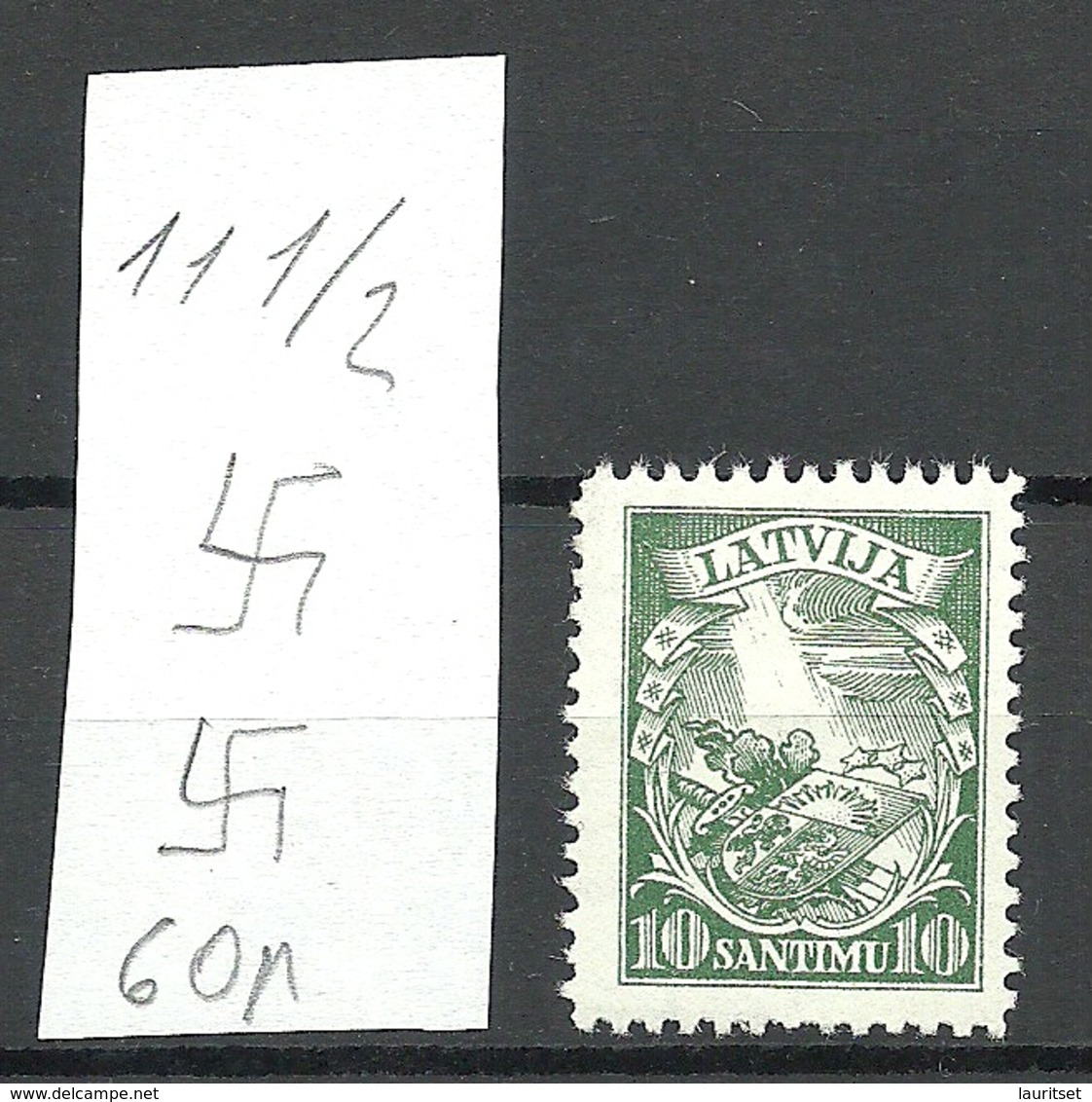 LETTLAND Latvia 1934 Michel 234 Perf 11 1/2 WM Normal Vertical * - Letland