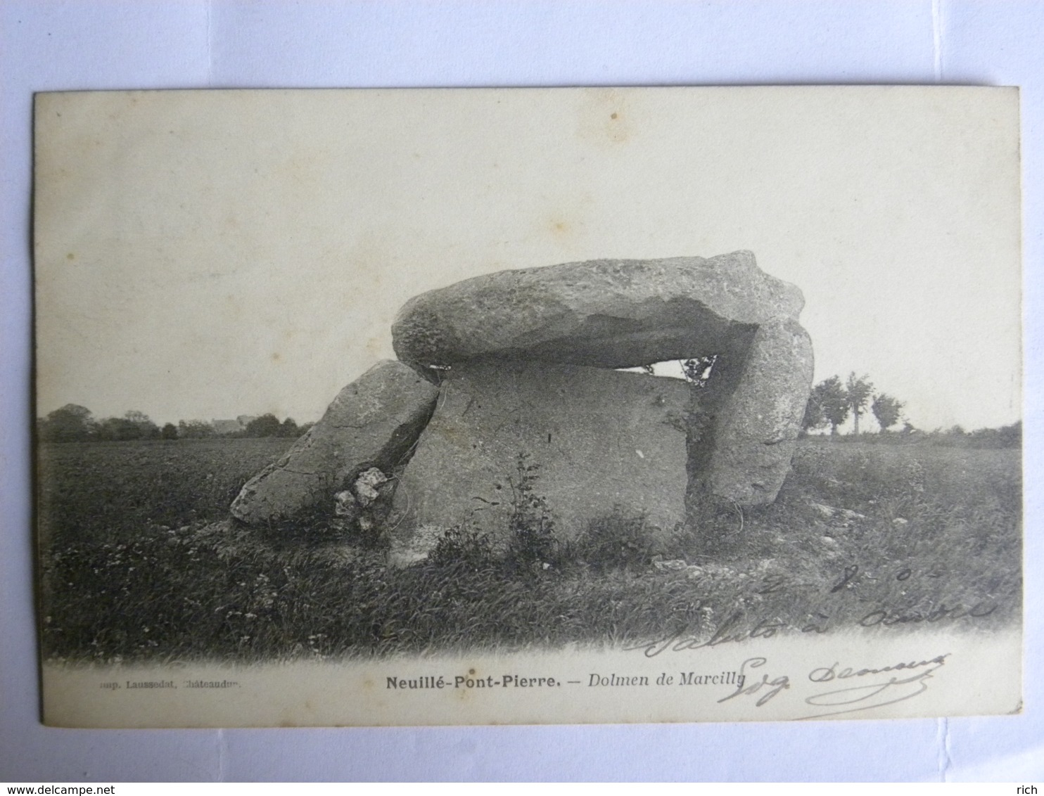 CPA (37) Indre Et Loire - NEUILLE Pont Pierre - Dolmen De Marcilly - Neuillé-Pont-Pierre