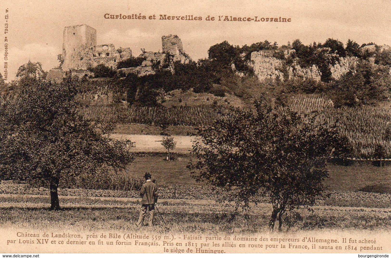 CURIOSITES  ET MERVEILLES DE L'ALSACE-LORRAINE Chateau De Landskron (pres De Bale). - Autres & Non Classés