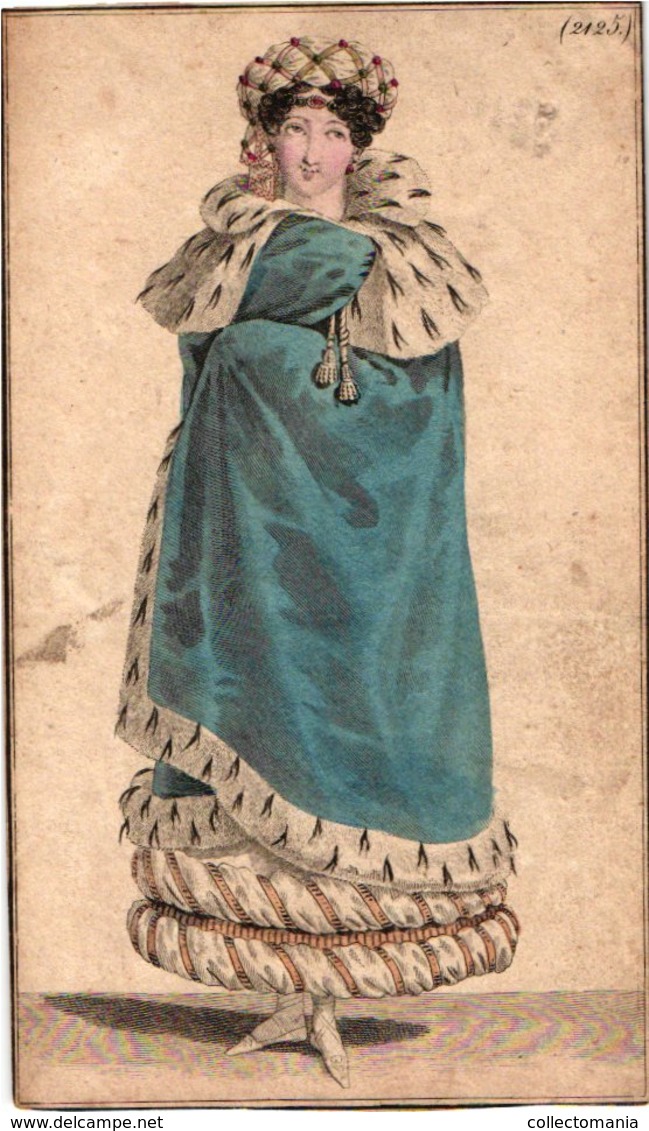 15 Mode,  Coloured Around 1830 à 1840, Approx  17 Cm X 9cm Gravures Lithography  Mode Women & Men Dressed Robes Costumes - Lithographien