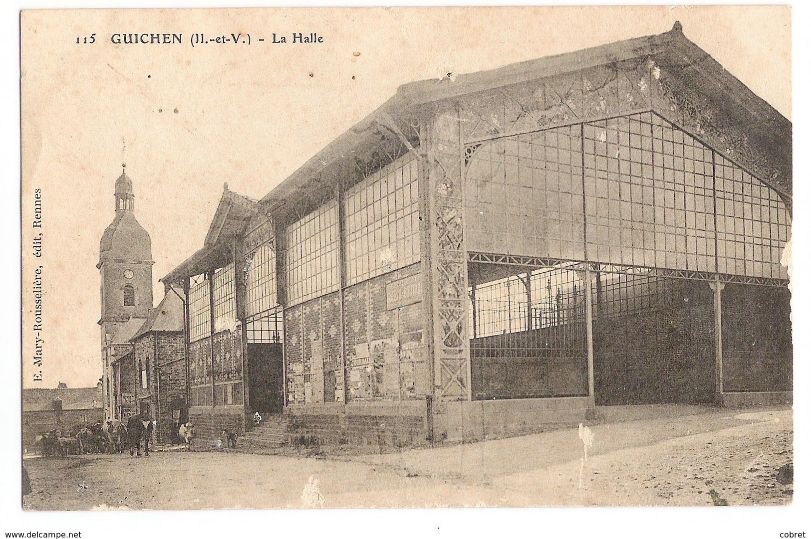 GUICHEN- ( II. Et V. ) La Halle - Autres & Non Classés