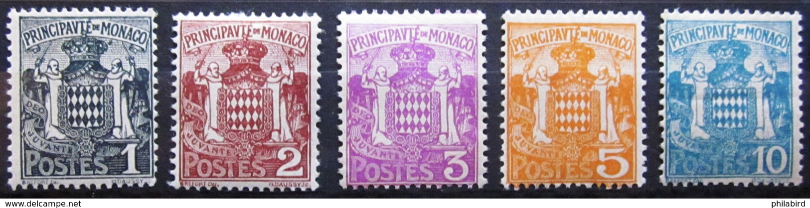 MONACO                 N° 73/76                  NEUF* - Unused Stamps
