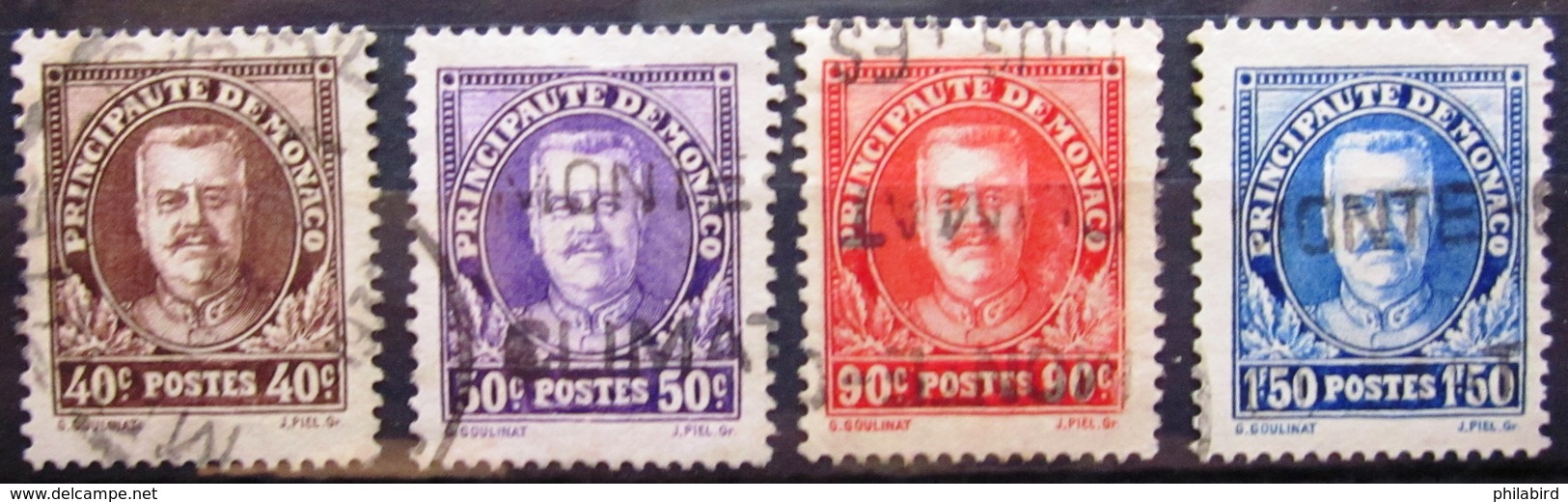 MONACO                 N° 115/118                  OBLITERE - Used Stamps