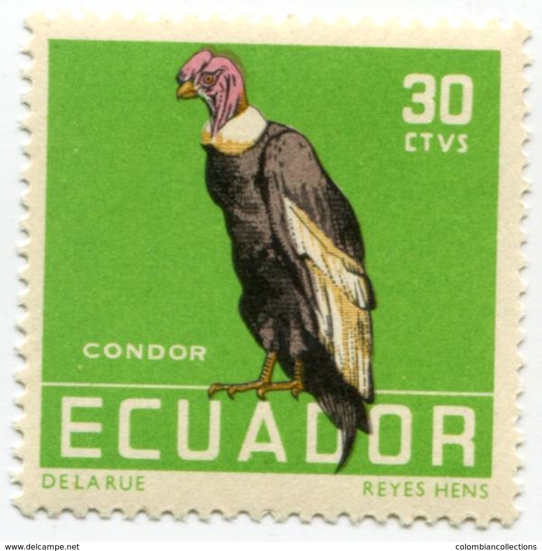 Lote EC100, Ecuador, 1958, Sello, Stamp, 4 V, Ave, Bird - Ecuador