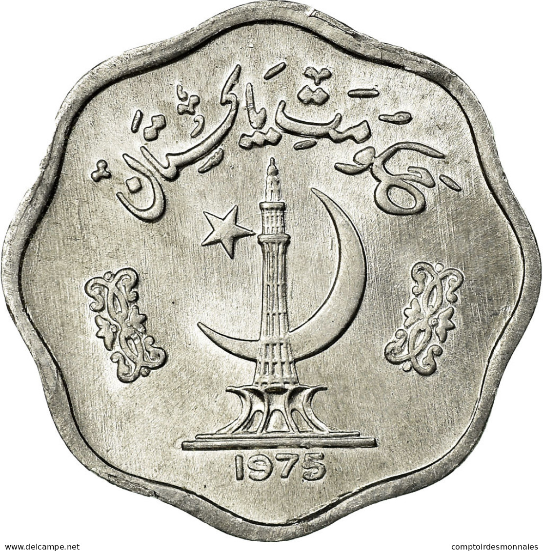 Monnaie, Pakistan, 2 Paisa, 1975, TTB, Aluminium, KM:34 - Pakistan