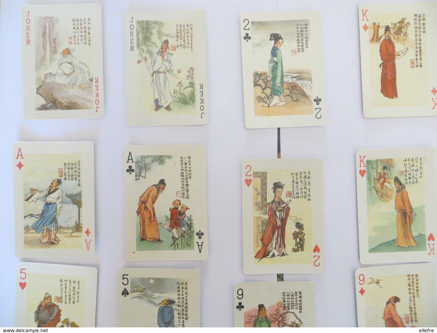 Jeu De Carte Complet Asie Carte à Jouer Avec Visuel Japon Japonisme Très Belle Illustration Dans Sa Boite D'origine - Carte Da Gioco