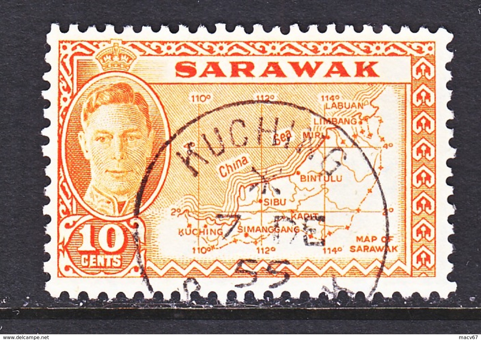 SARAWAK  195   (o)   MAP - Sarawak (...-1963)