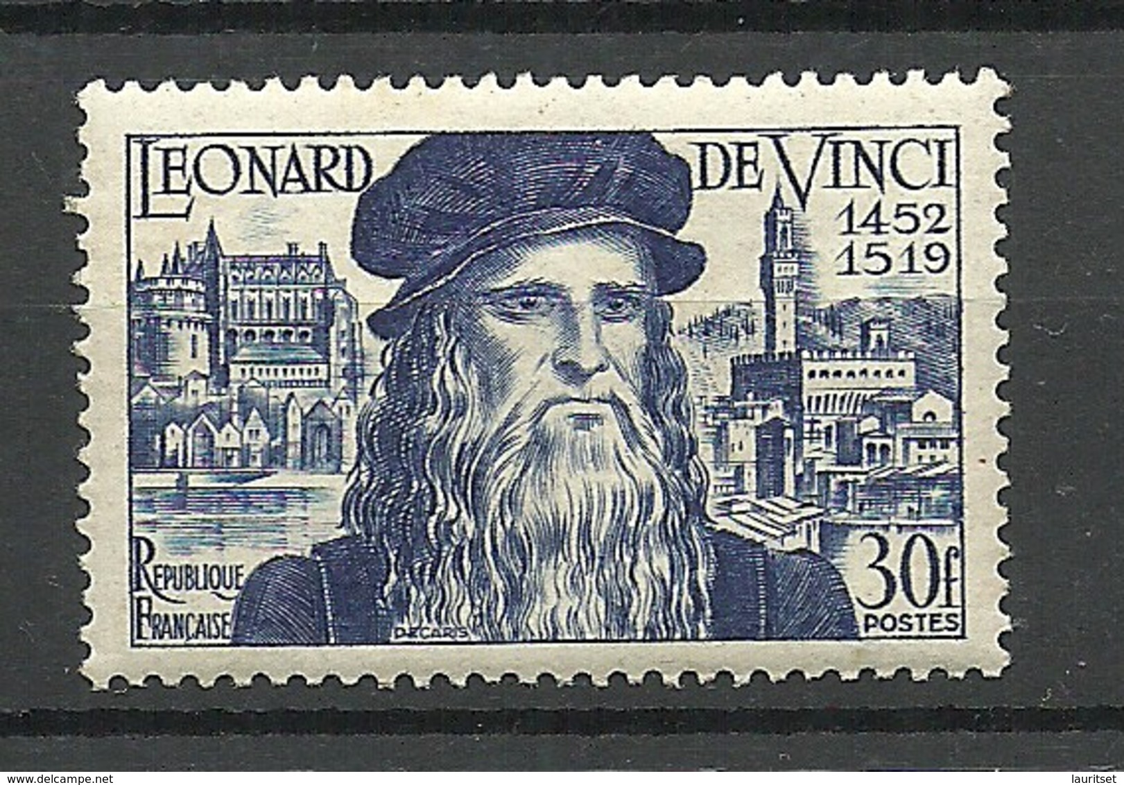 FRANCE 1952 Michel 947 Leonardo Da Vinci MNH - Altri & Non Classificati