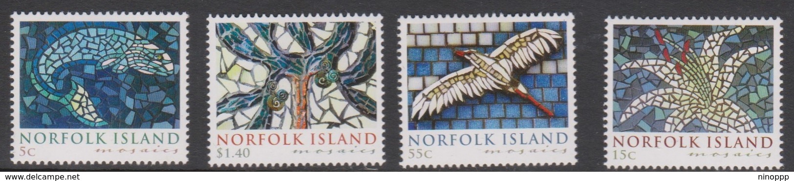 Norfolk Island ASC 1038-1041 2009 Mosaics, Mint Never Hinged - Norfolk Island