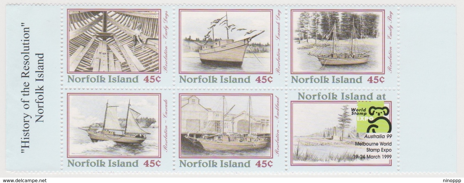 Norfolk Island ASC680-684 1999 Resolution Booklet, Mint - Norfolk Island