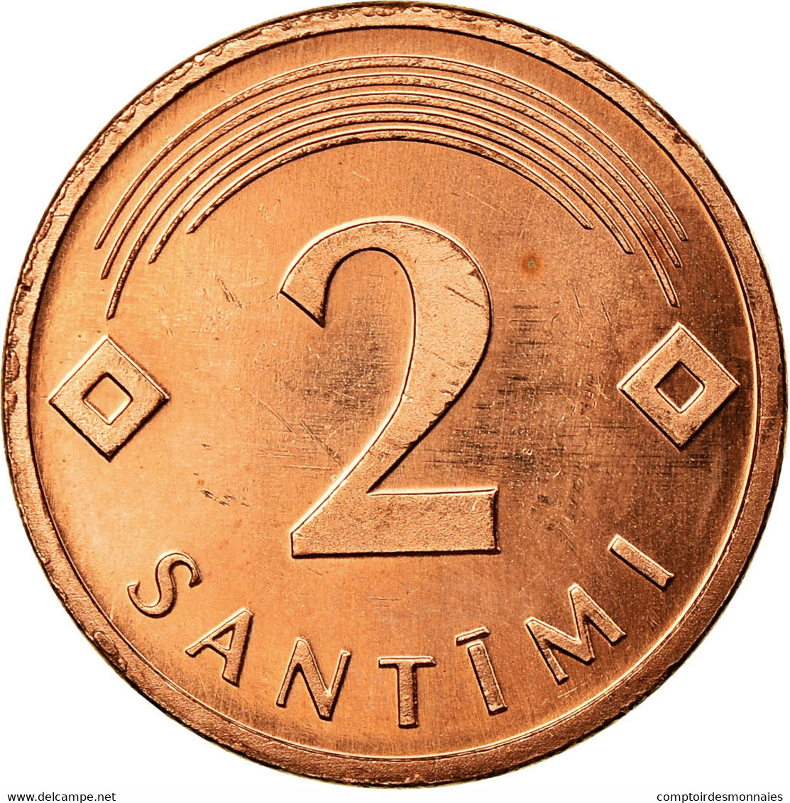 Monnaie, Latvia, 2 Santimi, 2006, TTB, Copper Clad Steel, KM:21 - Lettonie