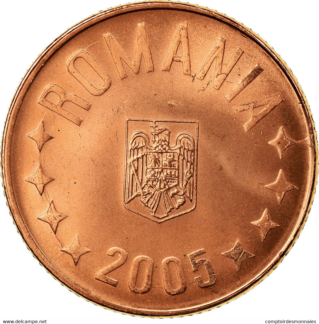 Monnaie, Roumanie, 5 Bani, 2005, Bucharest, SUP, Copper Plated Steel, KM:190 - Roumanie