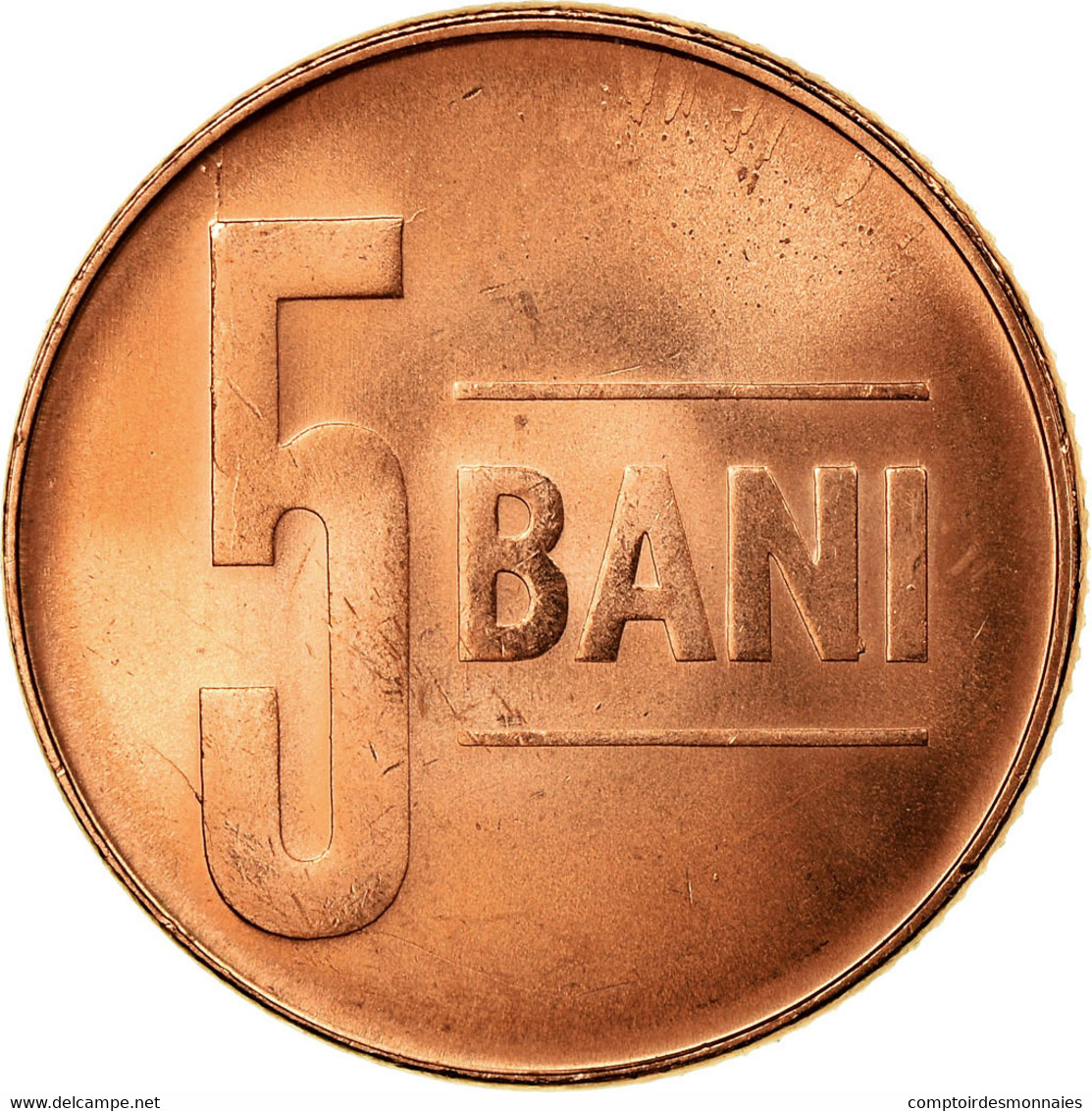 Monnaie, Roumanie, 5 Bani, 2005, Bucharest, SUP, Copper Plated Steel, KM:190 - Rumänien