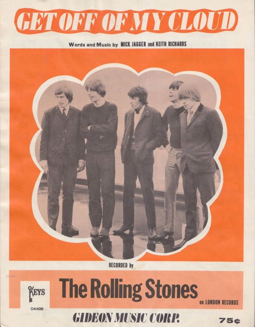 Rolling Stones Sheet Music. Get Off Of My Cloud. Made In UK 4 Pages - Sonstige & Ohne Zuordnung