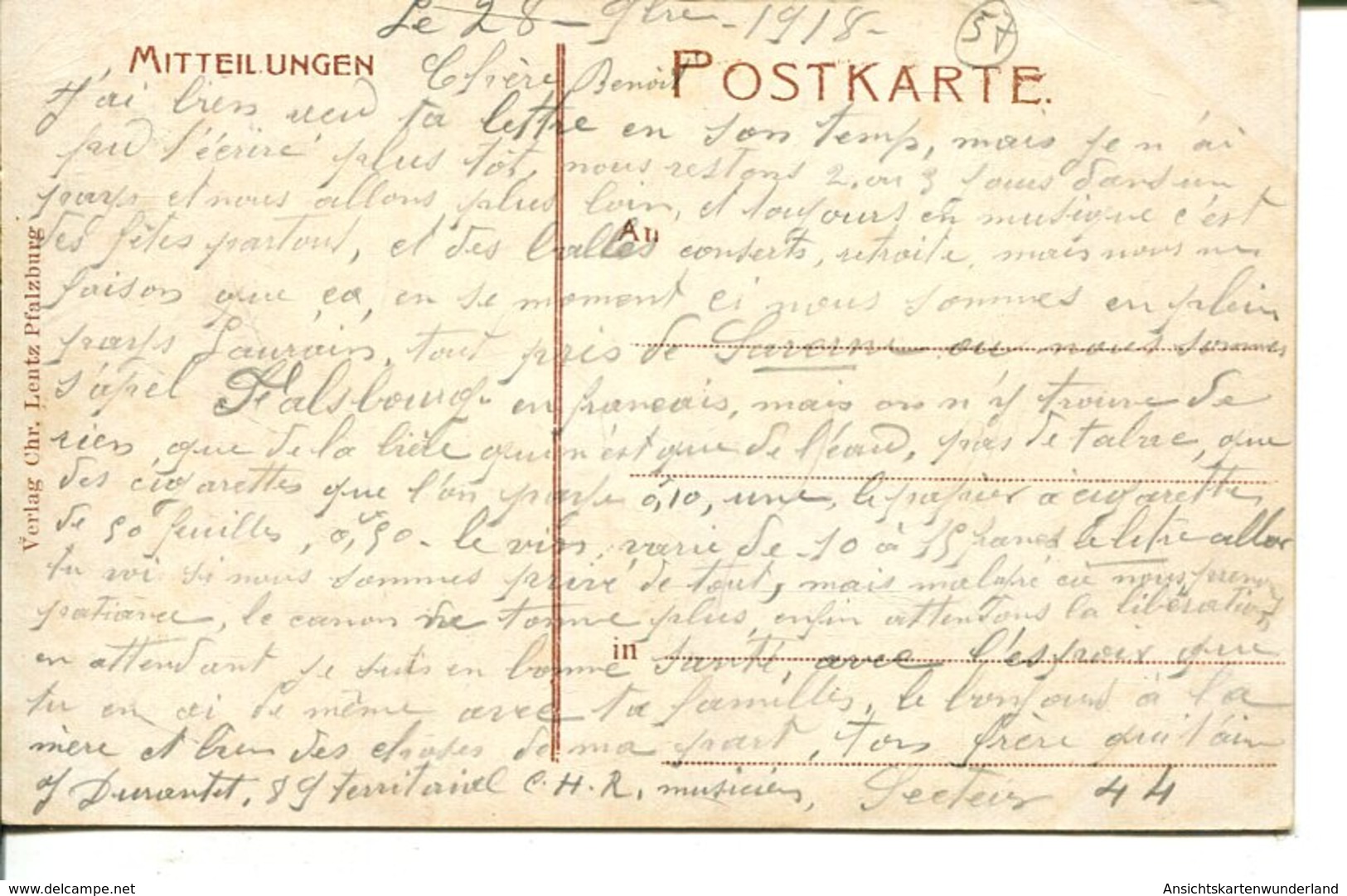 006637  Gruss Aus Pfalzburg I. L. - Lobaudenkmal  1918 - Lothringen