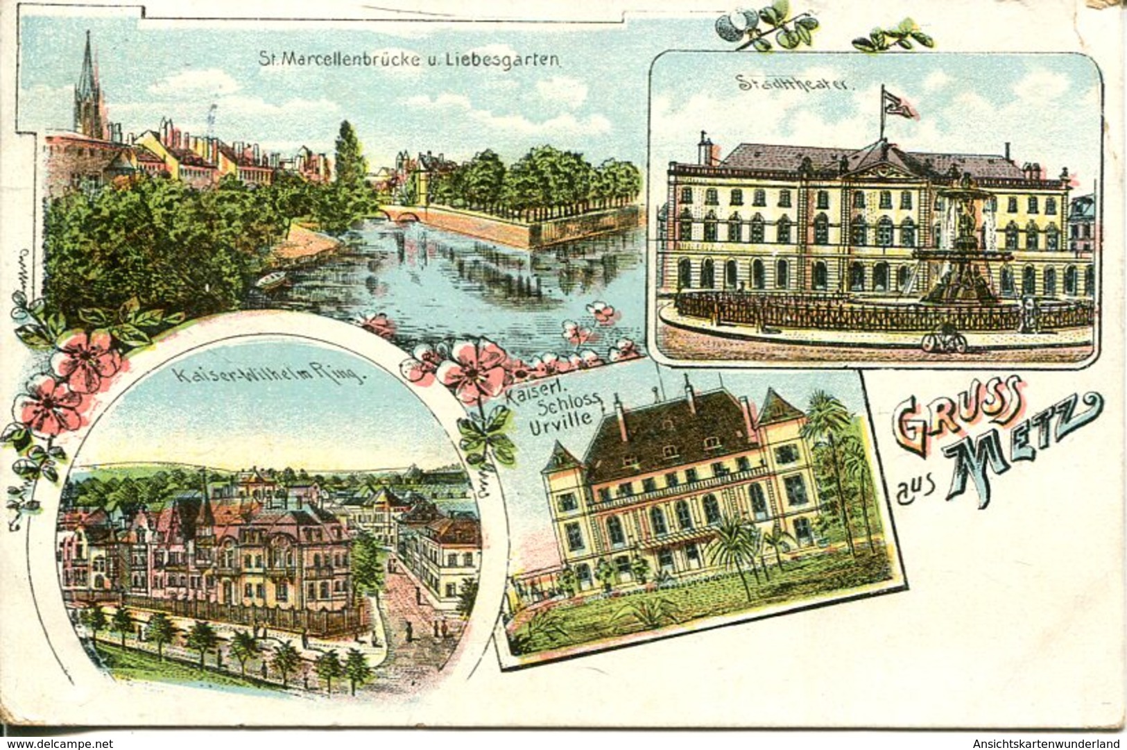 006638  Gruss Aus Metz  Mehrbildkarte  1910 - Lothringen