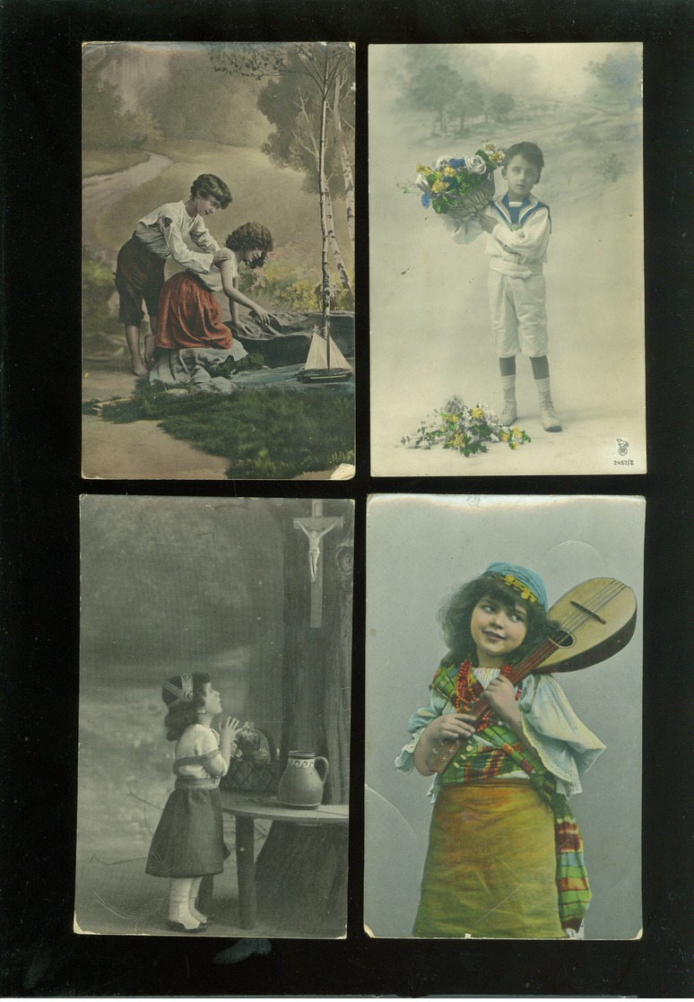 Beau Lot De 60 Cartes Postales De Fantaisie  Enfant  Fillette   Mooi Lot 60 Postkaarten Van Fantasie  Kind -  60 Scans - 5 - 99 Cartes