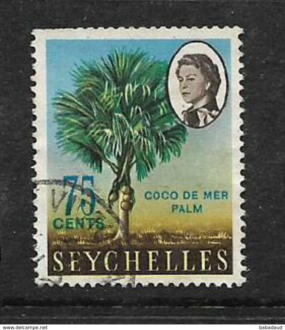 Seychelles, 1965, 75c Coco De Mer Palm , Used* - Seychelles (...-1976)