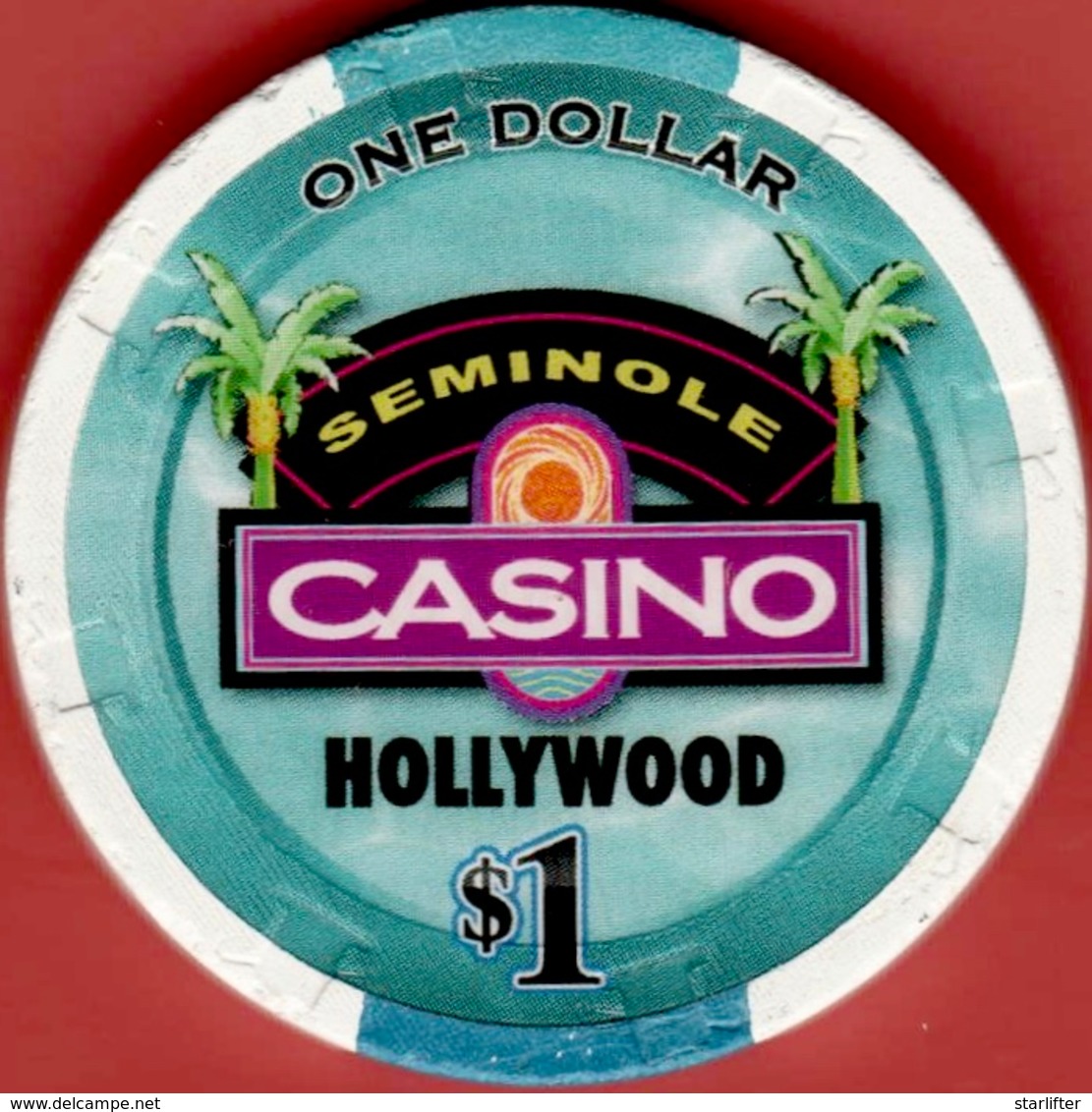 $1 Casino Chip. Seminole, Hollywood, Fl. I05. - Casino