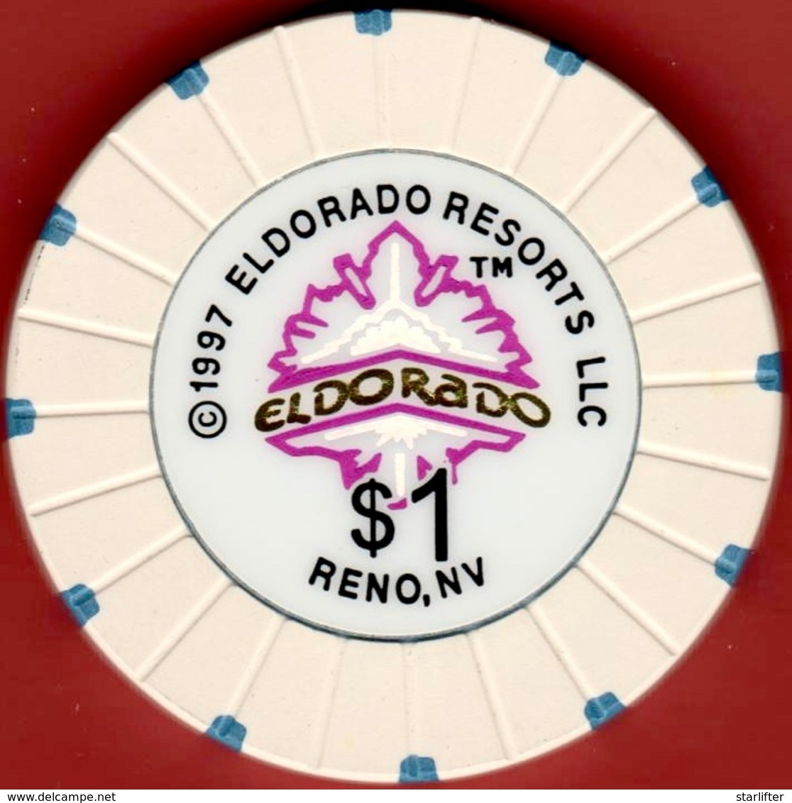 $1 Casino Chip. Eldorado, Reno, NV. I05. - Casino