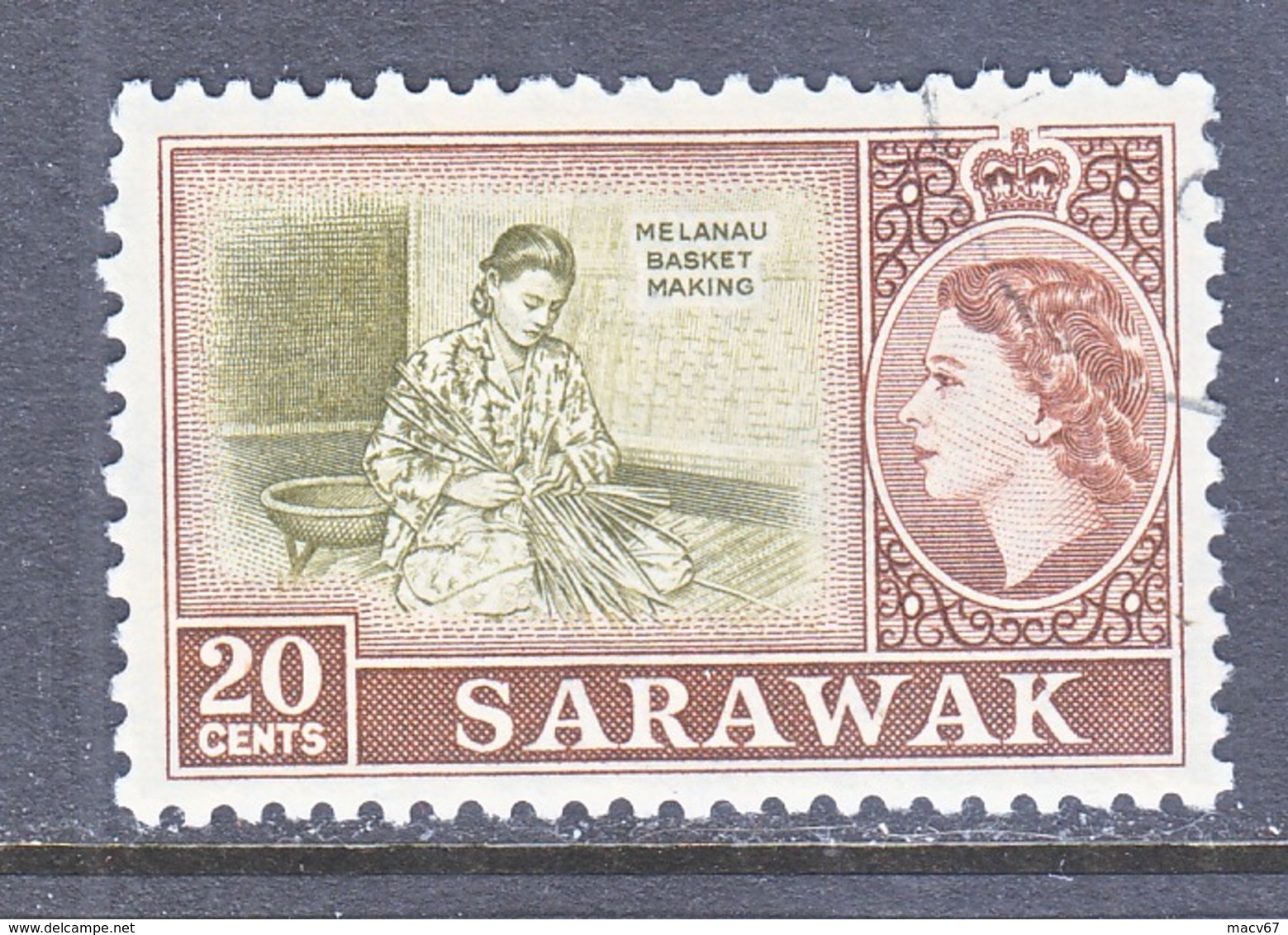 SARAWAK  205   (o)   BASKET  MAKING - Sarawak (...-1963)