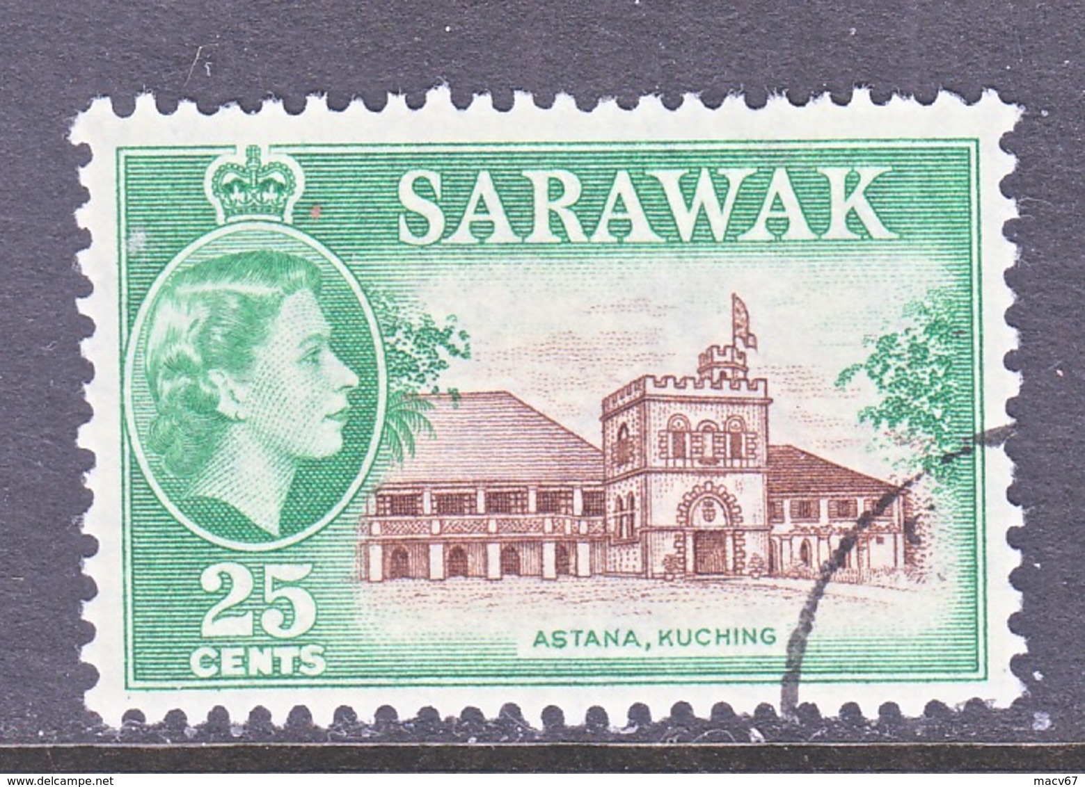 SARAWAK  206   (o)   ASTANA  KUCHING - Sarawak (...-1963)