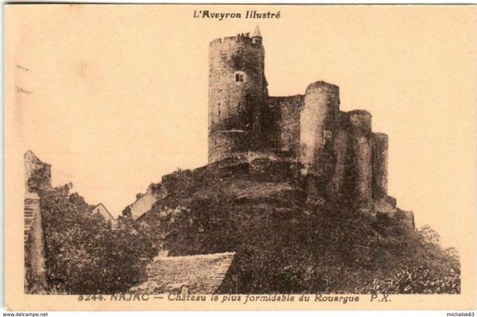 31py 118 CPA - NAJAC - CHATEAU LE PLAS FORMIDABLE DU ROUERGUE - Najac