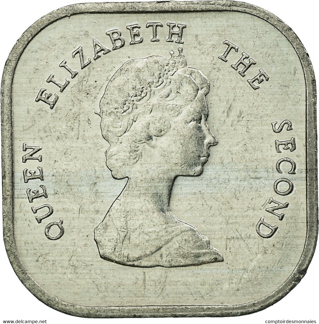 Monnaie, Etats Des Caraibes Orientales, Elizabeth II, 2 Cents, 1989, TTB - Ostkaribischer Staaten