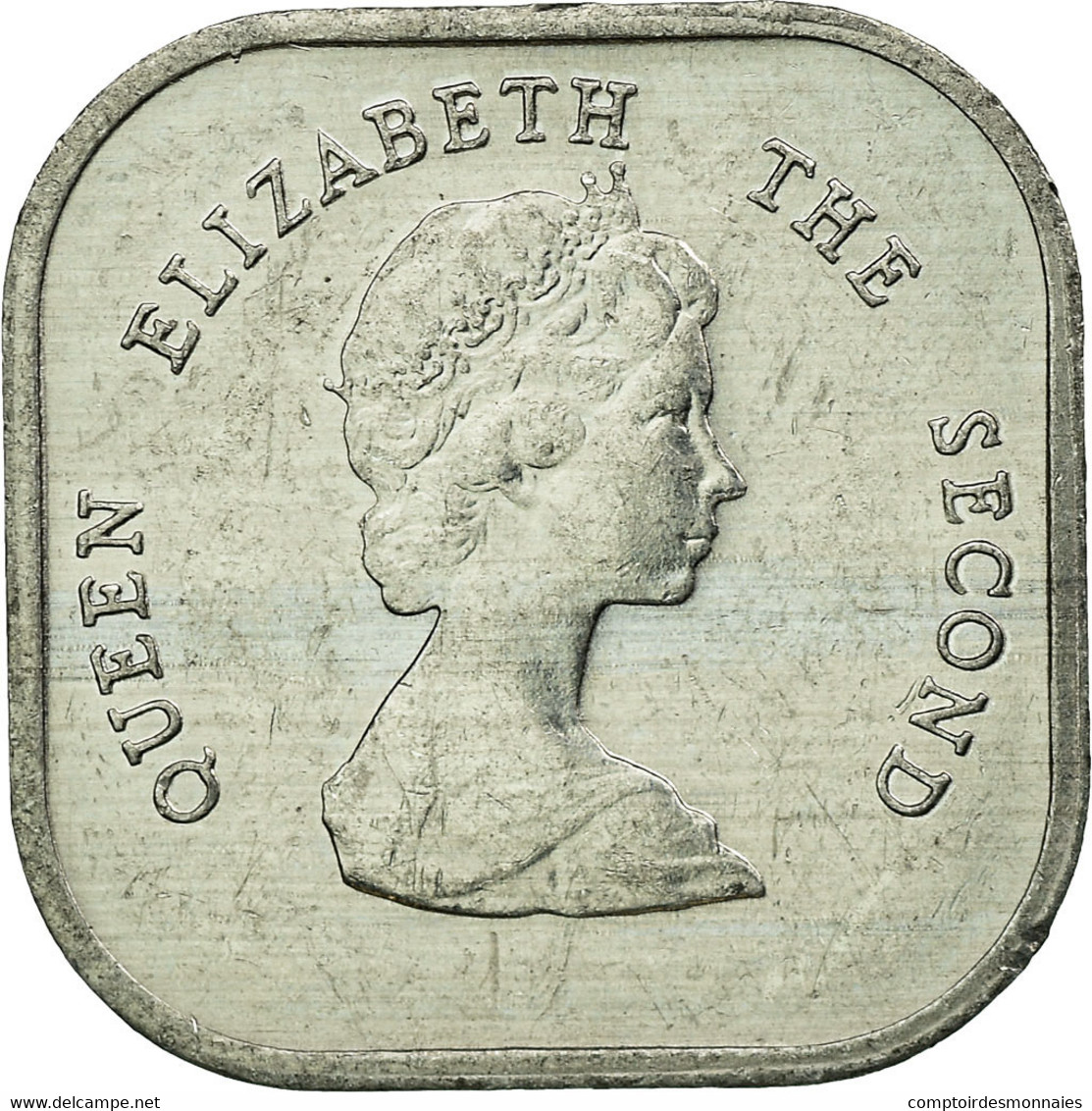 Monnaie, Etats Des Caraibes Orientales, Elizabeth II, 2 Cents, 1989, TTB - Caraïbes Orientales (Etats Des)